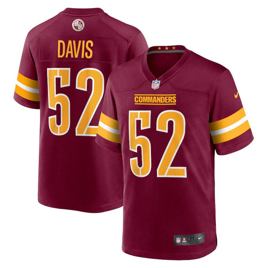 Men Washington Commanders #52 Jamin Davis Nike Burgundy Game NFL Jersey